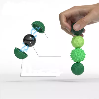 Magnetyczne kulki sensoryczne antystresowe z etui ADHD ASD SI 8 szt zielone