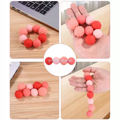 Magnetyczne kulki sensoryczne antystresowe z etui ADHD ASD SI 8 szt różowe