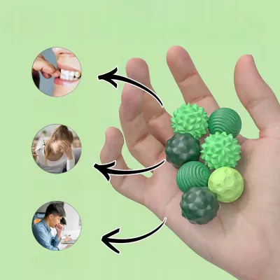 Magnetyczne kulki sensoryczne antystresowe z etui ADHD ASD SI 8 szt zielone