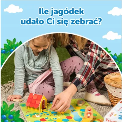 Gra planszowa rodzinna moja pierwsza gra Na Jagody bobaski miś Trefl 02063