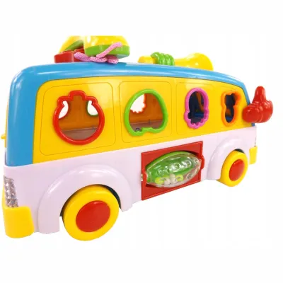 Interaktywny autobusik z telefonem klocki 2201N Interaktywny autobusik z telefonem klocki 2201N