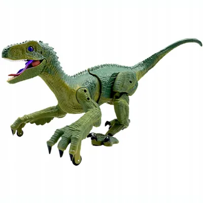 Dinozaur Velociraptor zdalnie sterowany pilot port usb dźwięki QX020