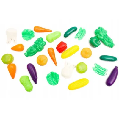 Zestaw warzywa i owoce plastikowe 120el. 083 Zestaw warzywa i owoce plastikowe 120el. 083