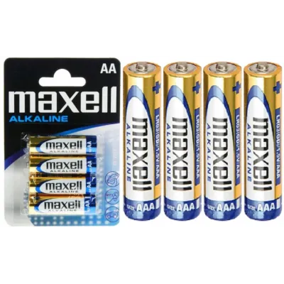 4x Baterie AA 1,5V Alkaline MAXELL LR6