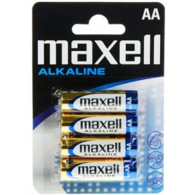 4x Baterie AA 1,5V Alkaline MAXELL LR6