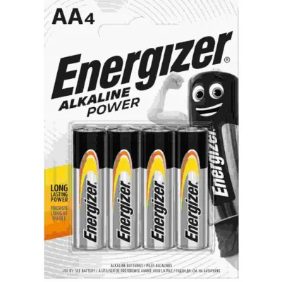 4x Baterie AA 1,5V Alkaline Energizer Power LR6