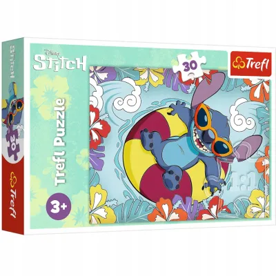 Puzzle Lilo i Stitch 30el. Stitch na wakacjach Trefl 18305