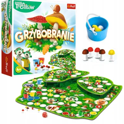 Gra planszowa rodzinna Grzybobranie Rodzina Treflików Trefl 02035 Gra planszowa rodzinna Grzybobranie Rodzina Treflików Trefl 02035