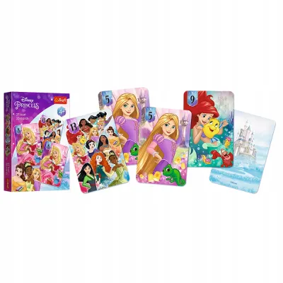 Karty Piotruś Princess księżniczki disney +4 Trefl 08496