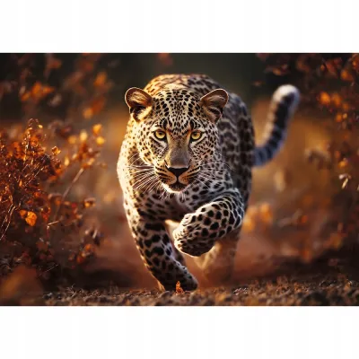 Puzzle Photo Odyssey: Dziki Leopard 1000 elementów Trefl premium plus 10818