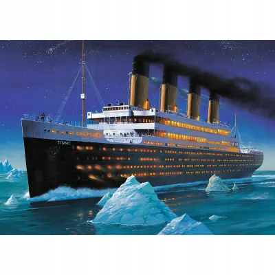 Puzzle widok statek Titanic 1000 elementów Trefl 10080