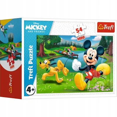 Puzzle 54 mini Mickey i przyjaciele 54 elementy Trefl 19715 Puzzle 54 mini Mickey i przyjaciele 54 elementy Trefl 19715