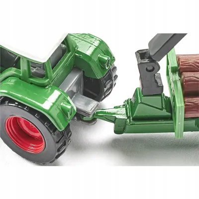 Siku Farmer Traktor z leśną przyczepą metal model S1645 Siku Farmer Traktor z leśną przyczepą metal model S1645