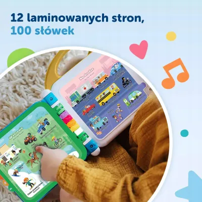 Wielki słownik pojazdów z rodziną Treflików polsko - angielski Vtech 61799