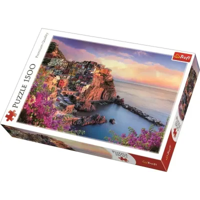 Puzzle Widok na miasteczko Manarola Włochy 1500 elementów Trefl 26137