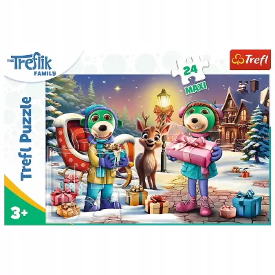 Puzzle 24 Maxi 24 el. Rodzina Treflików Zimowy czas z Treflikami 14360