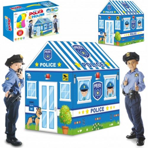 Namiot domek policja dla dzieci dwa wejścia 5010P