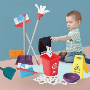 Zestaw do sprzątania dla dzieci kosz segregacji 4