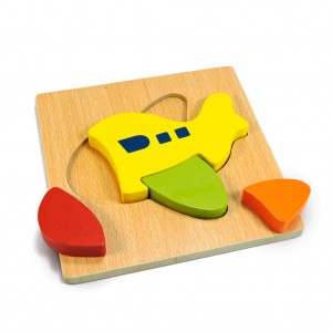 Puzzle drewniane edukacyjne klocki dla dzieci 15-15S