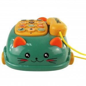 Telefon kotek jeździk dźwięk światło gryzak 9058Z