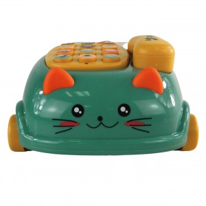 Telefon kotek jeździk dźwięk światło gryzak 9058Z
