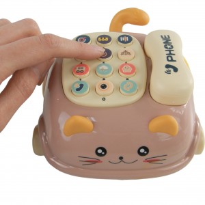 Telefon kotek jeździk dźwięk światło gryzak 215R