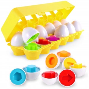 Układanka sorter jajka Montessori kształty LB33-3