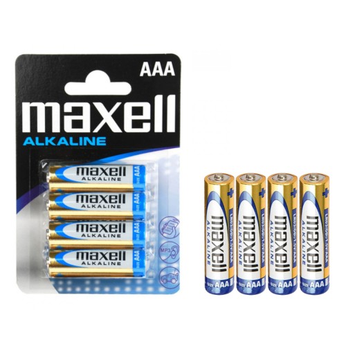 4x Baterie AAA 1,5V Alkaline MAXELL LR03