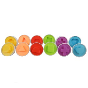 Układanka sorter jajka Montessori kolory DF24A