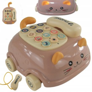 Telefon kotek jeździk dźwięk światło gryzak 215R