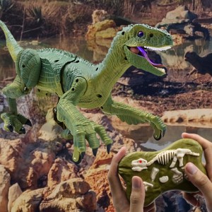 Dinozaur Velociraptor zdalnie sterowany pilot port usb dźwięki QX020