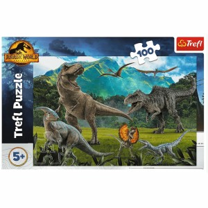 Puzzle Trefl dinozaury 100 el. Park jurajski 16441