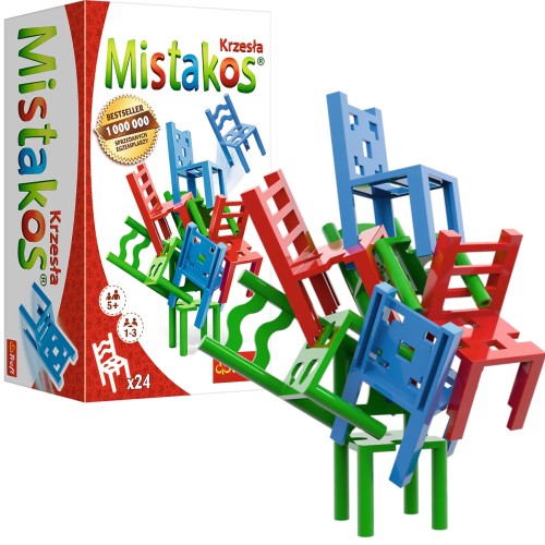 Gra planszowa rodzinna Mistakos Stołki 24 Krzesła Trefl 02075