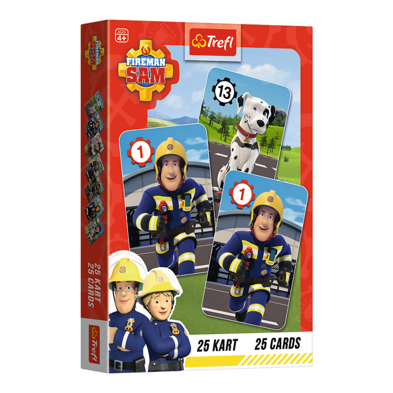 Karty Piotruś Strażak Sam Fireman Sam +4 Trefl 08505