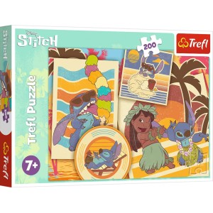 Puzzle Lilo & Stitch 200 el. Muzyczny świat Lilo & Stitch Trefl 13304