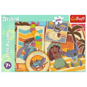 Puzzle Lilo & Stitch 200 el. Muzyczny świat Lilo & Stitch Trefl 13304