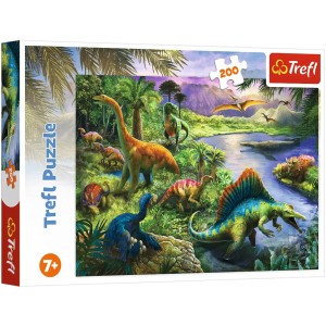 Puzzle Dinozaur 200 el. Drapieżne dinozaury Trefl 13281