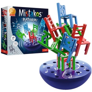 Zakręcona gra zręcznościowa rodzinna Mistakos Platform krzesła Trefl 02514