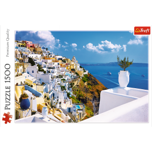 Puzzle krajobraz Santorini Grecja 1500 elementów Trefl 26119