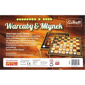 Gry planszowe Warcaby & Młynek Trefl 01681