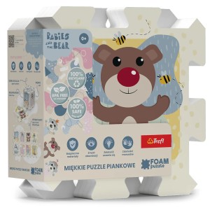 Puzzle piankowe układanka puzzlopianka Bobaski i Miś baby 0+ 61615