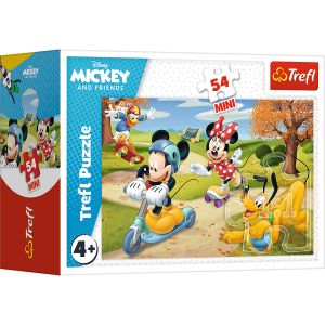 Puzzle 54 mini Mickey i przyjaciele 54 elementy Trefl 19713