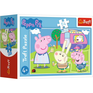 Puzzle 54 mini Świnka Peppa i Kamper 54 elementy 4+ Trefl 19628