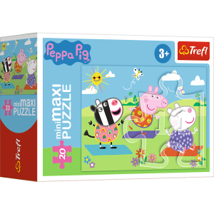 Puzzle 20 miniMAXI Świnka Peppa 20 elementów Peppa Pig 3+ Trefl 21124