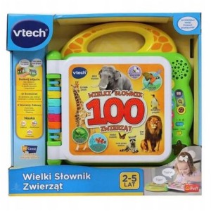 Wielki słownik zwierząt edukacyjny polsko – angielski książka 61457 Vrtech