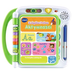 Książka pełna aktywności edukacyjna interaktywna nauka pisania Vtech 61850