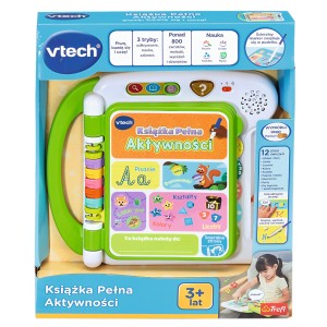 Książka pełna aktywności edukacyjna interaktywna nauka pisania Vtech 61850