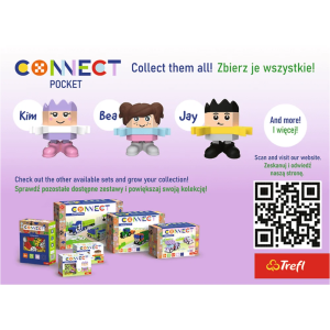 Zestaw klocków Connect - Pocket Girl: Zoe 35 elementów 4+ Trefl 61980