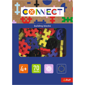 Zestaw klocków Connect - Basic Boy 70 elementów 4+ Trefl 61987