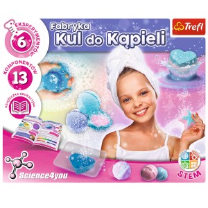 Fabryka kul do kąpieli 8+ zestaw edukacyjny Science4YOU Trefl 61096